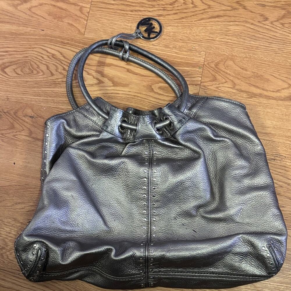Michael Kors Metallic Gray Shoulder Bag